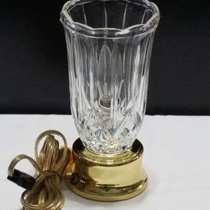 Heyco Clear Gold Base Table Lamp